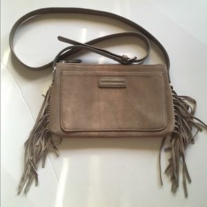 Authentic Lucky Brand Suede Crossbody bag